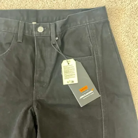Levi's x McLaren Speed Baggy Jeans Black Formula 1 Racing Womens Sz 31